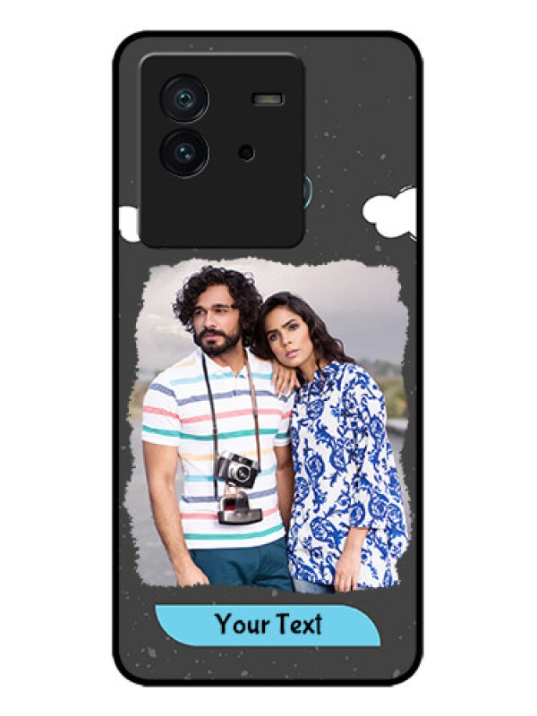 Custom iQOO Neo 6 5G Custom Metal Phone CaseSplashes With Love Doodles Design