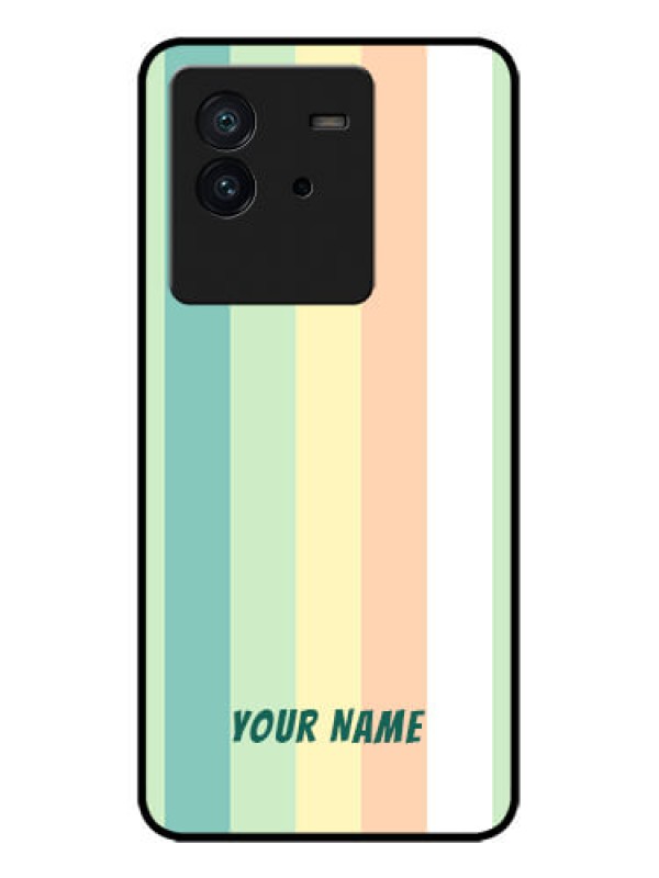 Custom iQOO Neo 6 5G Custom Metal Phone CaseMulti - Colour Stripes Design