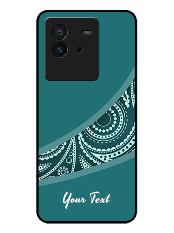 Custom iQOO Neo 6 5G Custom Metal Phone CaseSemi Visible Floral Design