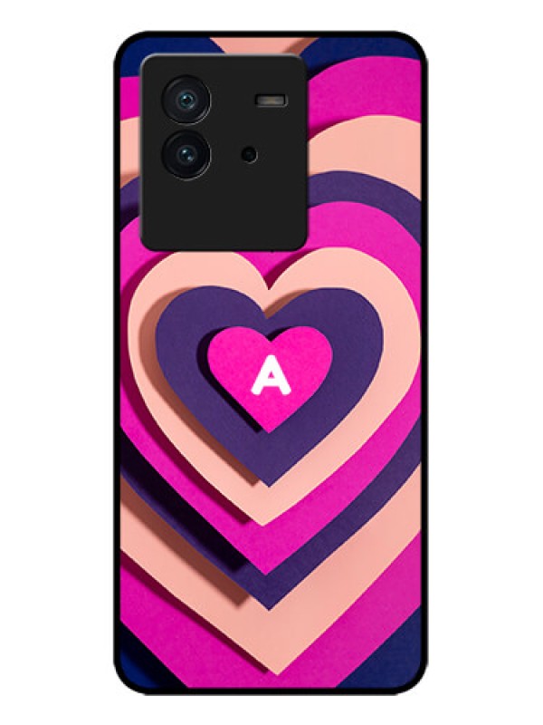 Custom iQOO Neo 6 5G Custom Metal Phone CaseCute Heart Pattern Design