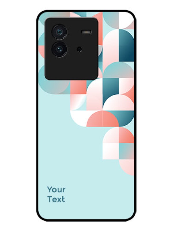 Custom iQOO Neo 6 5G Custom Metal Phone CaseStylish Semi - Circle Pattern Design