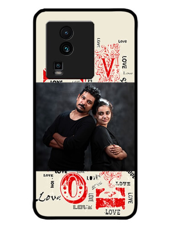 Custom iQOO Neo 7 5G Custom Metal Phone CaseTrendy Love Design Case