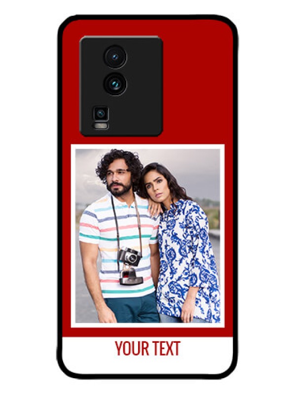 Custom iQOO Neo 7 5G Custom Metal Phone CaseRed Color Design