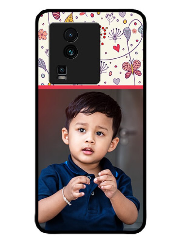 Custom iQOO Neo 7 5G Custom Metal Phone CasePremium Floral Design