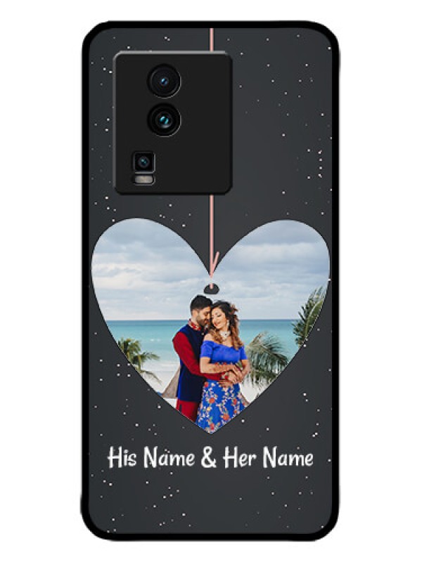 Custom iQOO Neo 7 5G Custom Metal Phone CaseHanging Heart Design