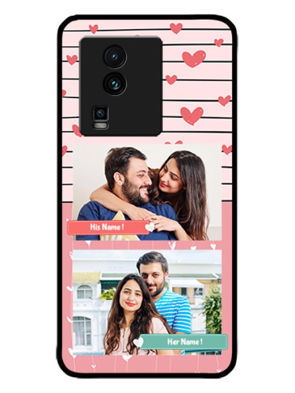 Custom iQOO Neo 7 5G Custom Metal Phone CasePhoto With Heart Design