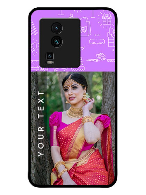 Custom iQOO Neo 7 5G Custom Metal Phone CaseBirthday Icons Design