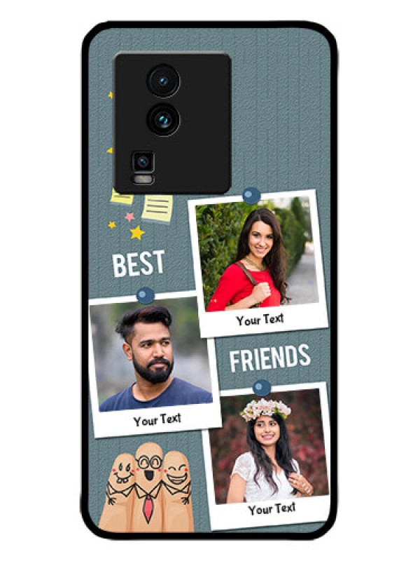 Custom iQOO Neo 7 5G Custom Metal Phone CaseSticky Frames And Friendship Design
