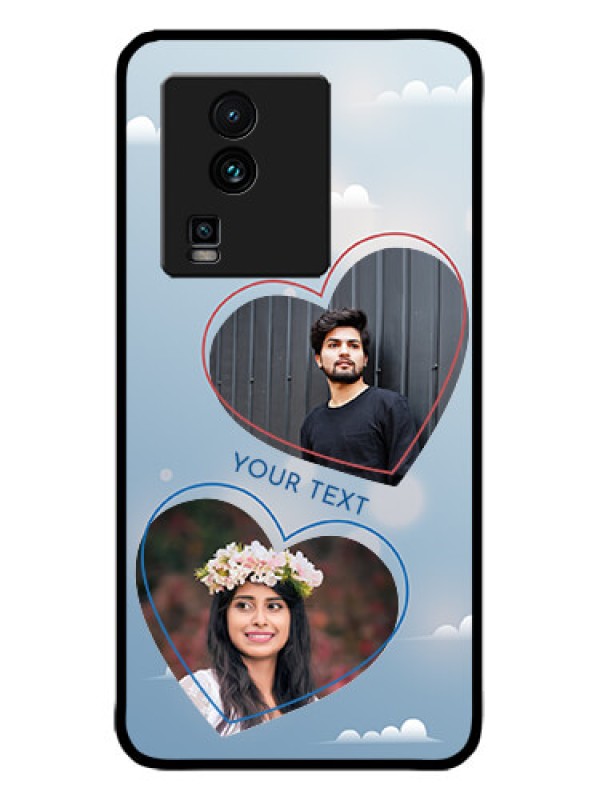 Custom iQOO Neo 7 5G Custom Metal Phone CaseBlue Color Couple Design