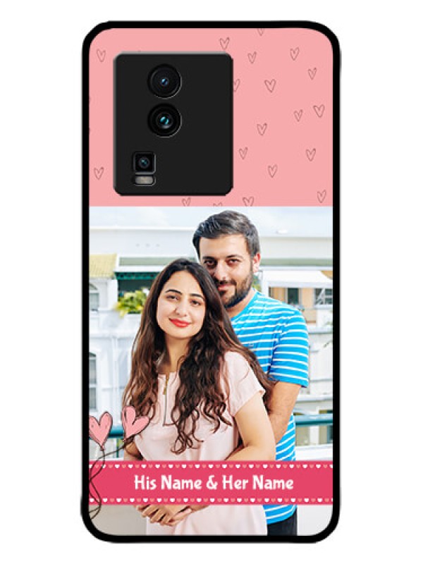 Custom iQOO Neo 7 5G Custom Metal Phone CaseLove Design Peach Color