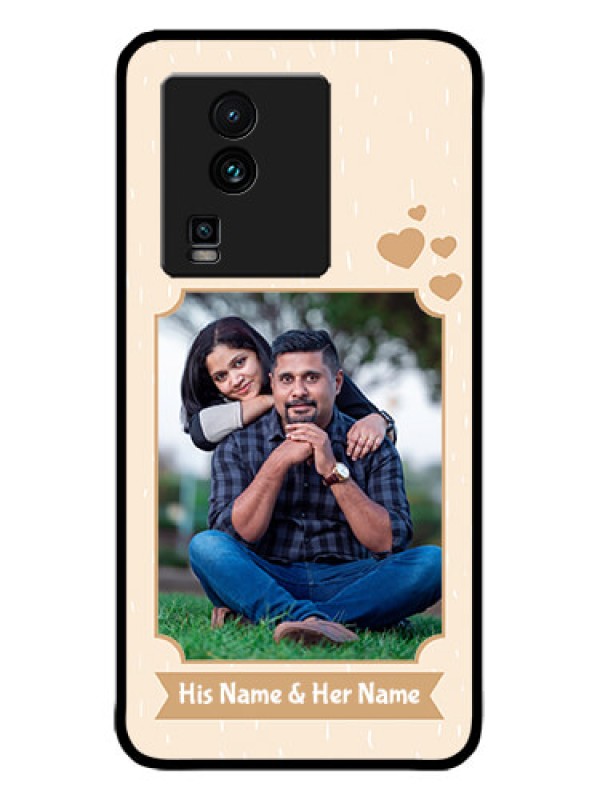 Custom iQOO Neo 7 5G Custom Metal Phone CaseWith Confetti Love Design