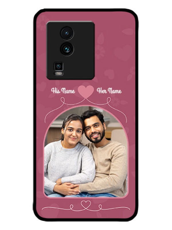 Custom iQOO Neo 7 5G Custom Metal Phone CaseLove Floral Design