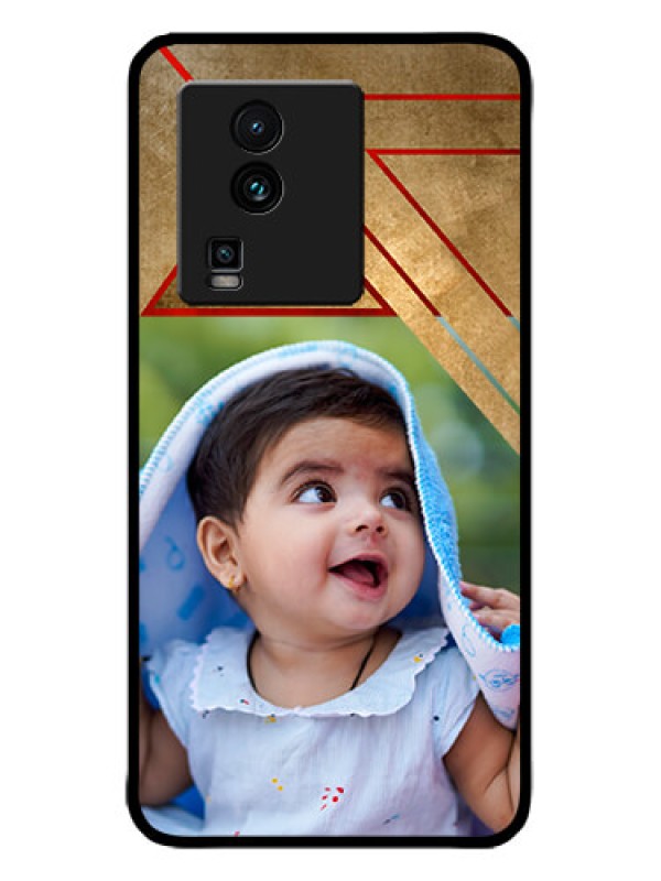 Custom iQOO Neo 7 5G Custom Metal Phone CaseGradient Abstract Texture Design