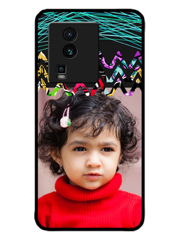 Custom iQOO Neo 7 5G Custom Metal Phone CaseNeon Abstract Design