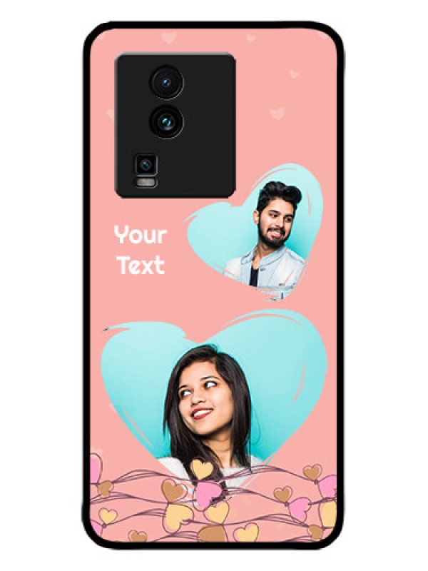 Custom iQOO Neo 7 5G Custom Metal Phone CaseLove Doodle Design