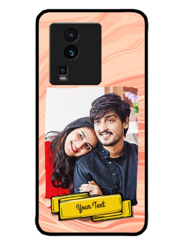 Custom iQOO Neo 7 5G Custom Metal Phone CaseMarble Texture Design