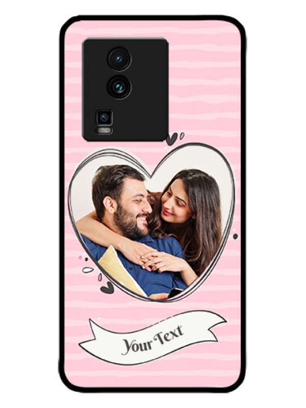 Custom iQOO Neo 7 5G Custom Metal Phone CaseVintage Heart Design