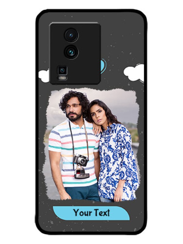 Custom iQOO Neo 7 5G Custom Metal Phone CaseSplashes With Love Doodles Design