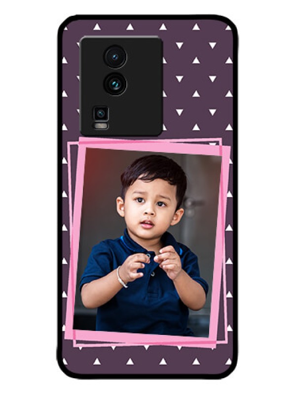 Custom iQOO Neo 7 5G Custom Metal Phone CaseTriangle Pattern Dotted Design