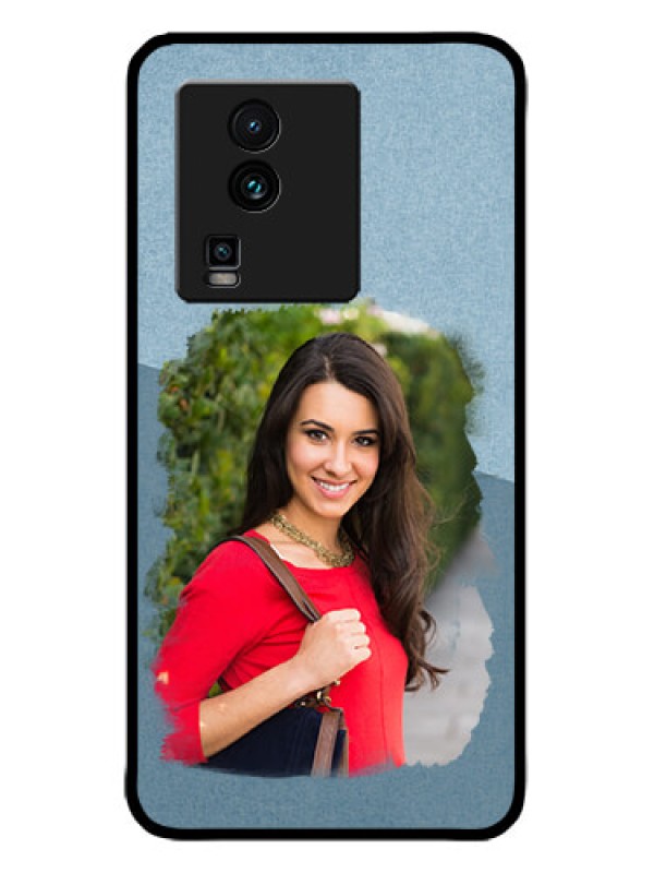 Custom iQOO Neo 7 5G Custom Metal Phone CaseGrunge Line Art Design