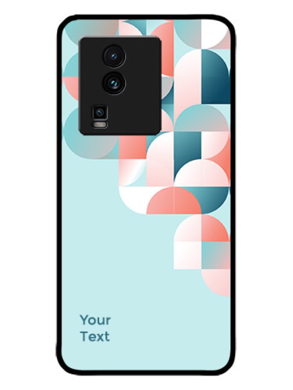 Custom iQOO Neo 7 5G Custom Metal Phone CaseStylish Semi - Circle Pattern Design