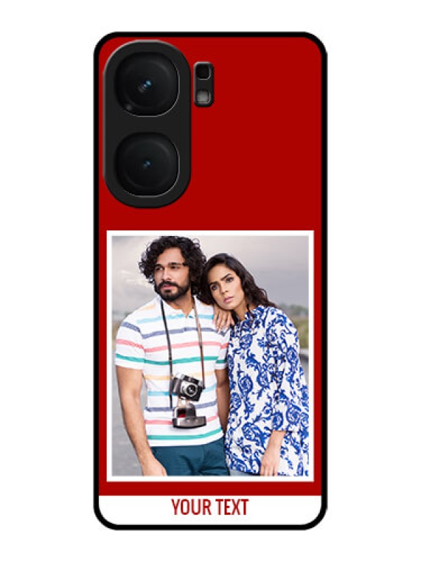 Custom iQOO Neo 9 Pro 5G Custom Metal Phone Case - Red Color Design