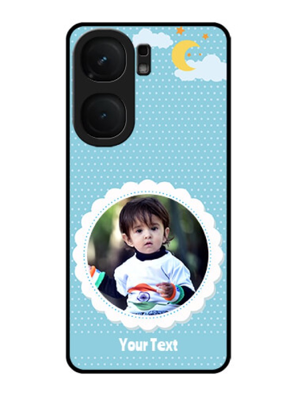 Custom iQOO Neo 9 Pro 5G Custom Metal Phone Case - Violet Pattern Design