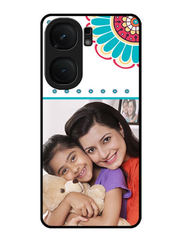 Custom iQOO Neo 9 Pro 5G Custom Metal Phone Case - Flower Design