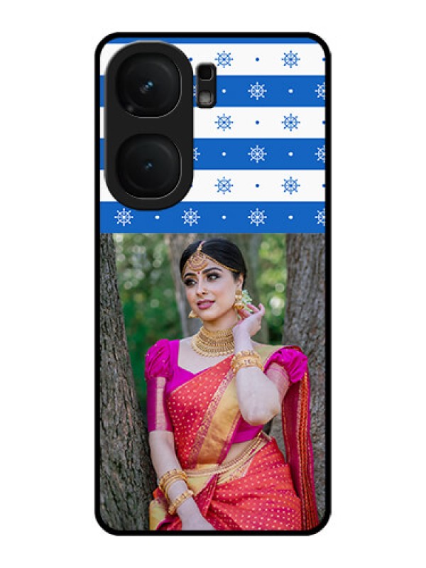 Custom iQOO Neo 9 Pro 5G Custom Metal Phone Case - Snow Pattern Design