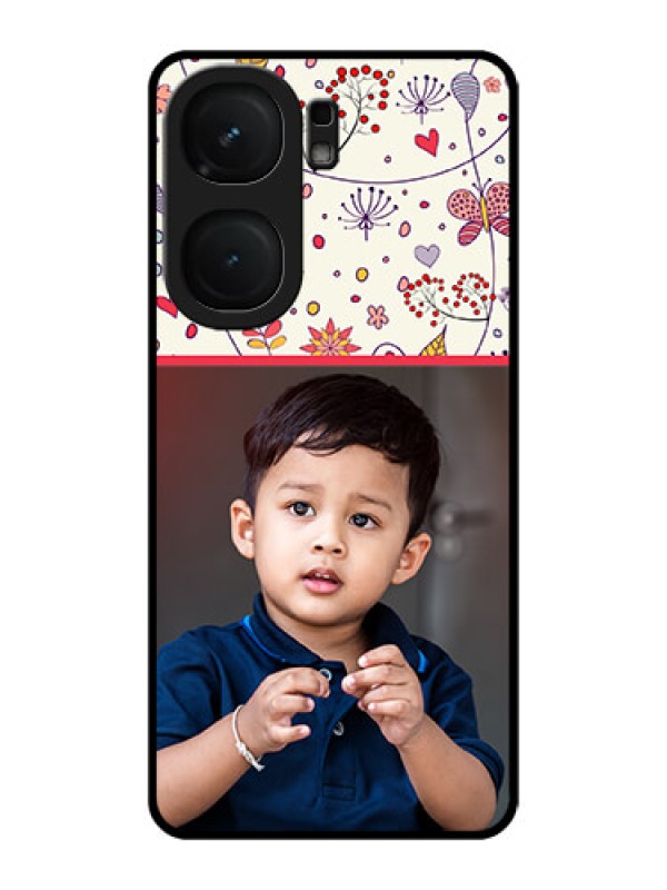 Custom iQOO Neo 9 Pro 5G Custom Metal Phone Case - Premium Floral Design