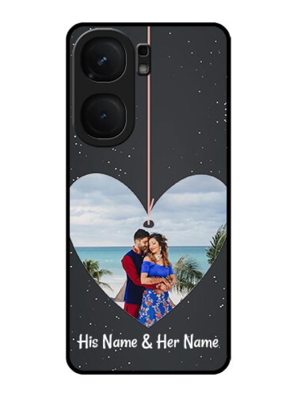 Custom iQOO Neo 9 Pro 5G Custom Metal Phone Case - Hanging Heart Design