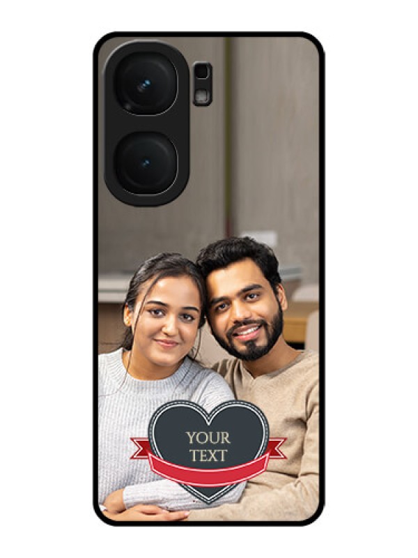 Custom iQOO Neo 9 Pro 5G Custom Metal Phone Case - Just Married Couple Design