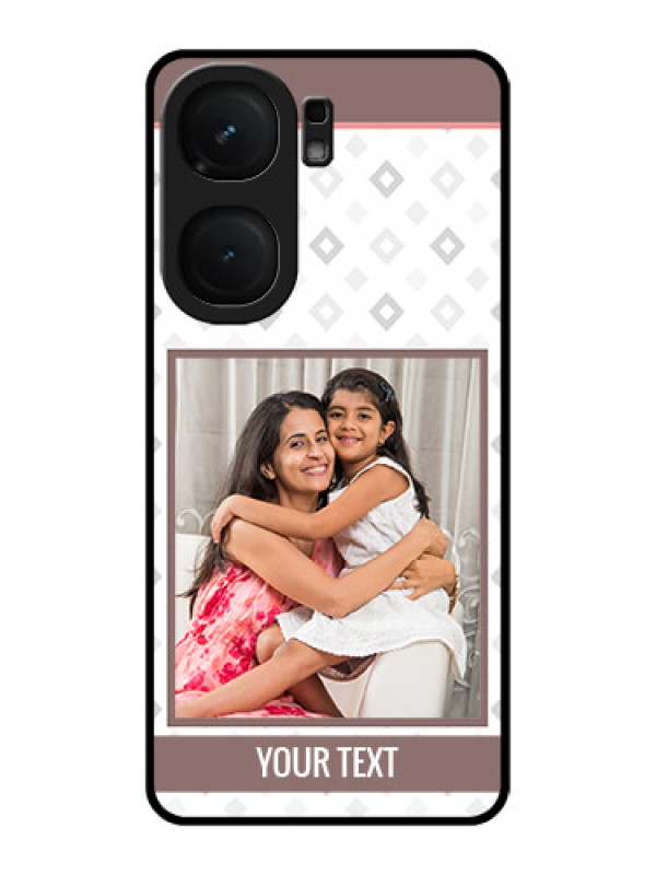 Custom iQOO Neo 9 Pro 5G Custom Metal Phone Case - Simple Diamond Design