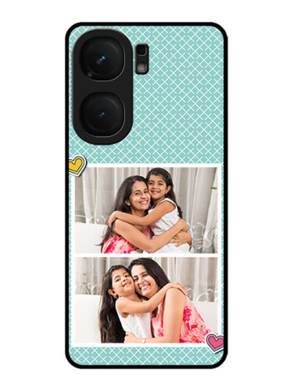 Custom iQOO Neo 9 Pro 5G Custom Metal Phone Case - 2 Image Holder With Pattern Design