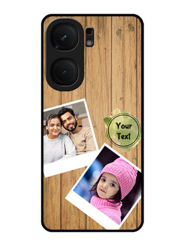 Custom iQOO Neo 9 Pro 5G Custom Metal Phone Case - Wooden Texture Design