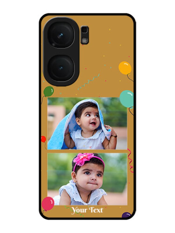 Custom iQOO Neo 9 Pro 5G Custom Metal Phone Case - Image Holder With Birthday Celebrations Design