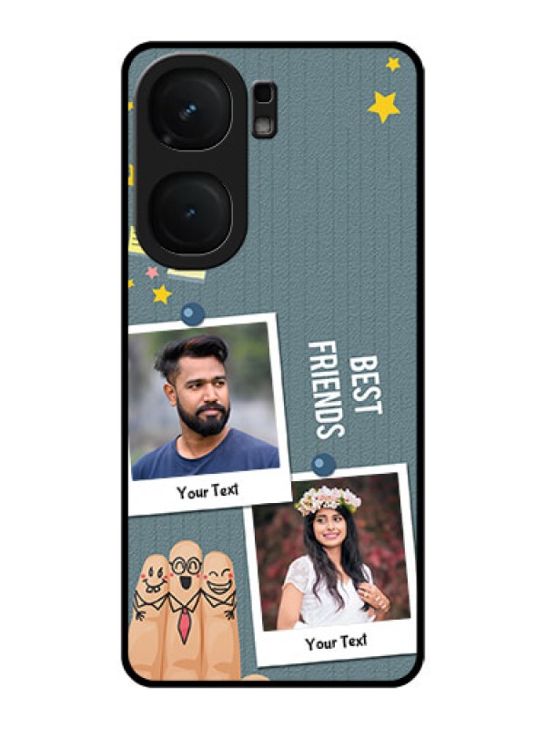 Custom iQOO Neo 9 Pro 5G Custom Metal Phone Case - Sticky Frames And Friendship Design