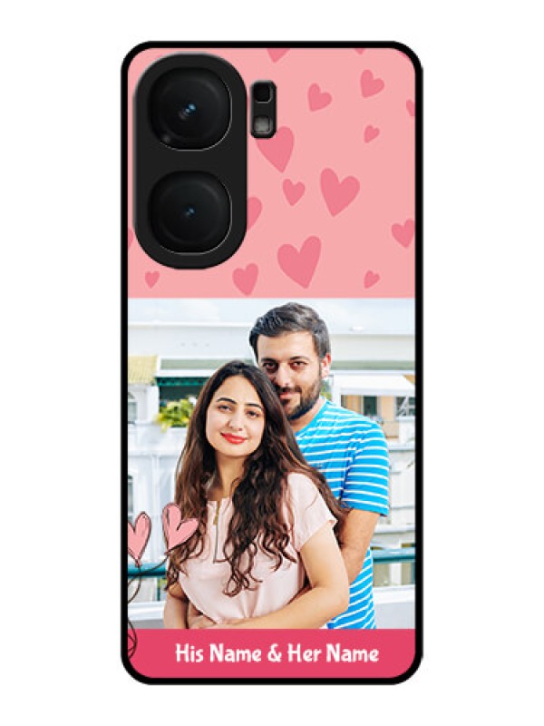 Custom iQOO Neo 9 Pro 5G Custom Metal Phone Case - Love Design Peach Color