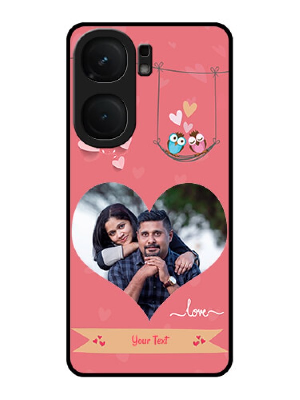 Custom iQOO Neo 9 Pro 5G Custom Metal Phone Case - Peach Color Love Design