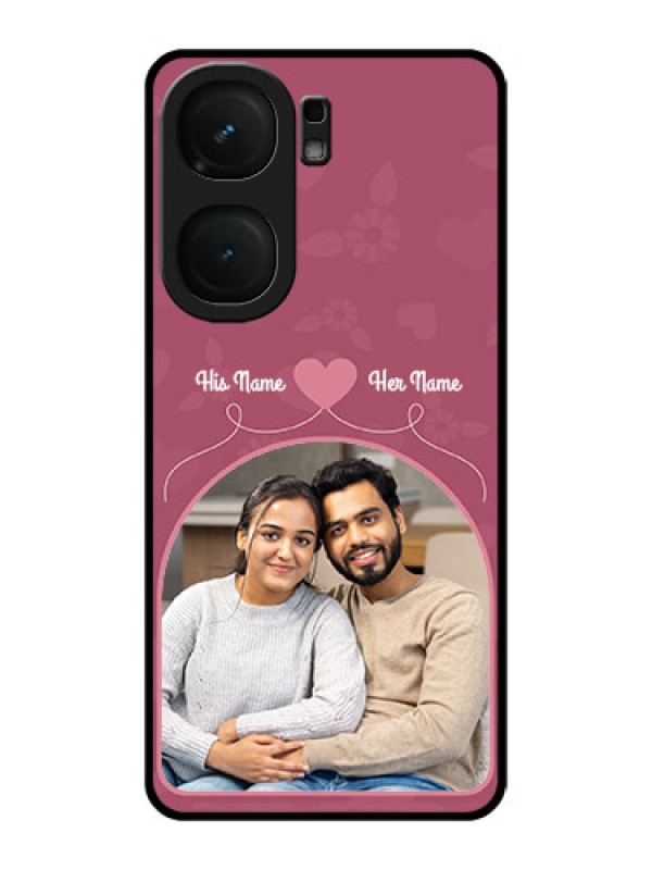 Custom iQOO Neo 9 Pro 5G Custom Metal Phone Case - Love Floral Design