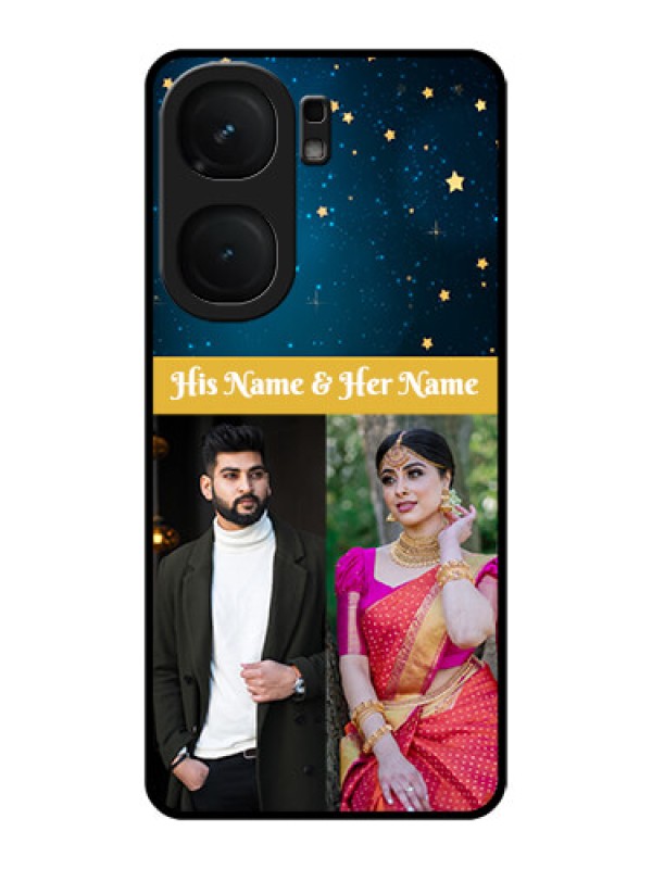 Custom iQOO Neo 9 Pro 5G Custom Metal Phone Case - Galaxy Stars Backdrop Design