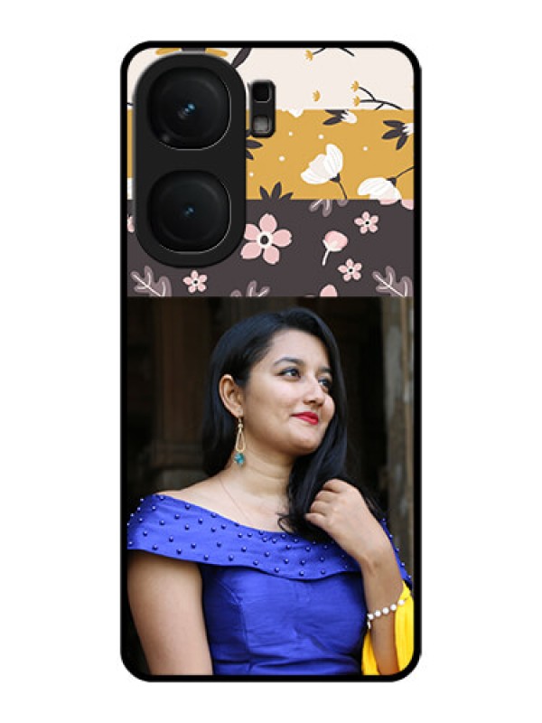 Custom iQOO Neo 9 Pro 5G Custom Metal Phone Case - Stylish Floral Design