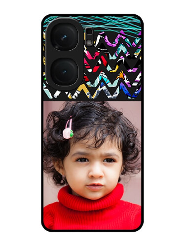 Custom iQOO Neo 9 Pro 5G Custom Metal Phone Case - Neon Abstract Design