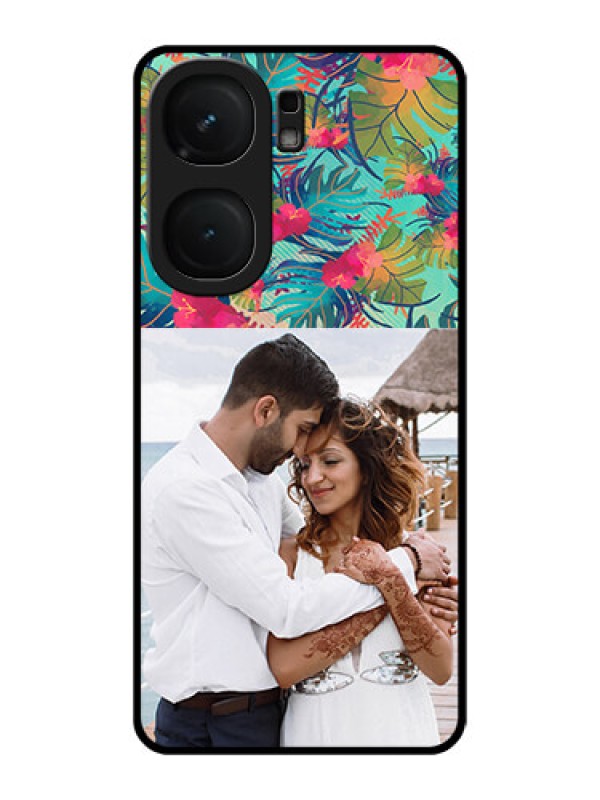 Custom iQOO Neo 9 Pro 5G Custom Metal Phone Case - Watercolor Floral Design