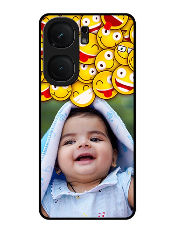 Custom iQOO Neo 9 Pro 5G Custom Metal Phone Case - With Smiley Emoji Design