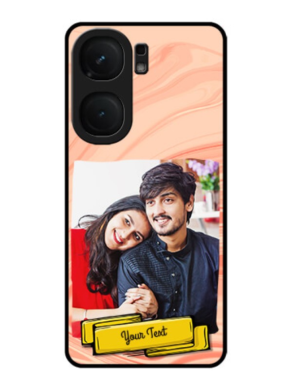 Custom iQOO Neo 9 Pro 5G Custom Metal Phone Case - Marble Texture Design