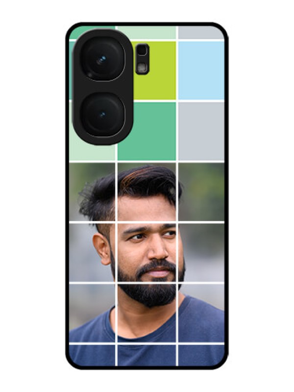 Custom iQOO Neo 9 Pro 5G Custom Metal Phone Case - With White Box Pattern