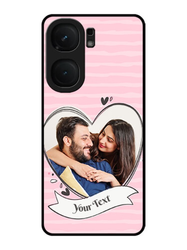 Custom iQOO Neo 9 Pro 5G Custom Metal Phone Case - Vintage Heart Design