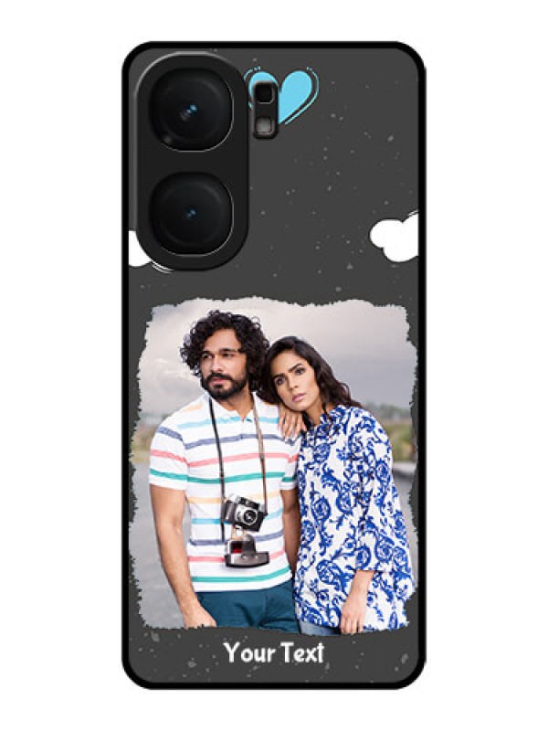 Custom iQOO Neo 9 Pro 5G Custom Metal Phone Case - Splashes With Love Doodles Design