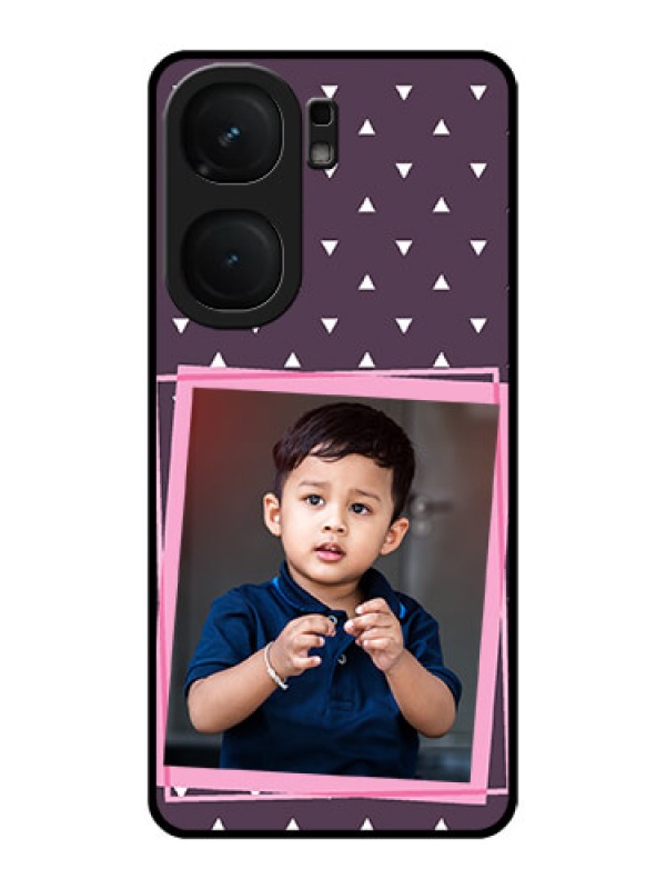 Custom iQOO Neo 9 Pro 5G Custom Metal Phone Case - Triangle Pattern Dotted Design